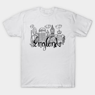 Hand Drawn Symbols Of Hong kong T-Shirt